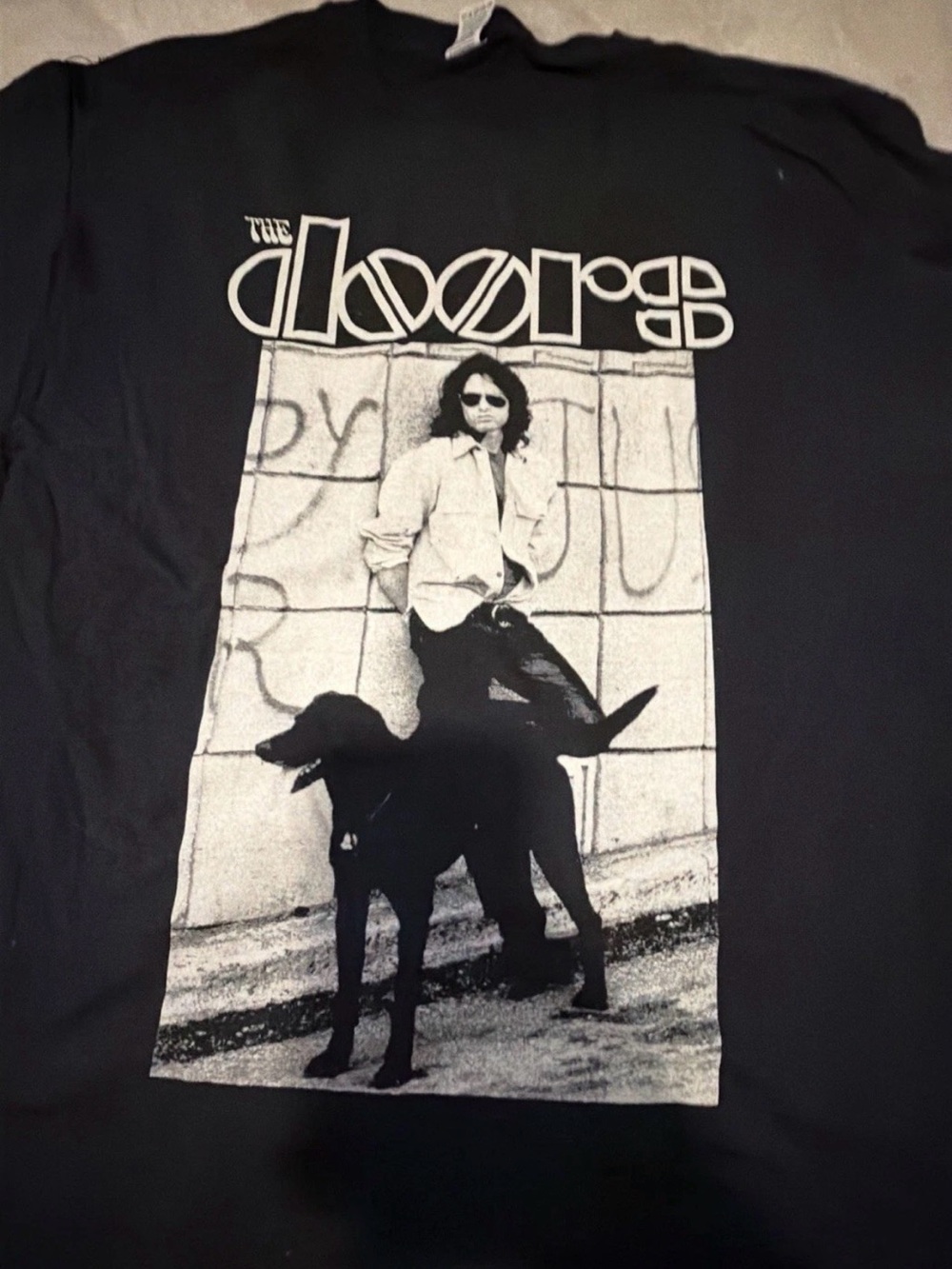 The doors Black Short Sleeve Graphic Tee